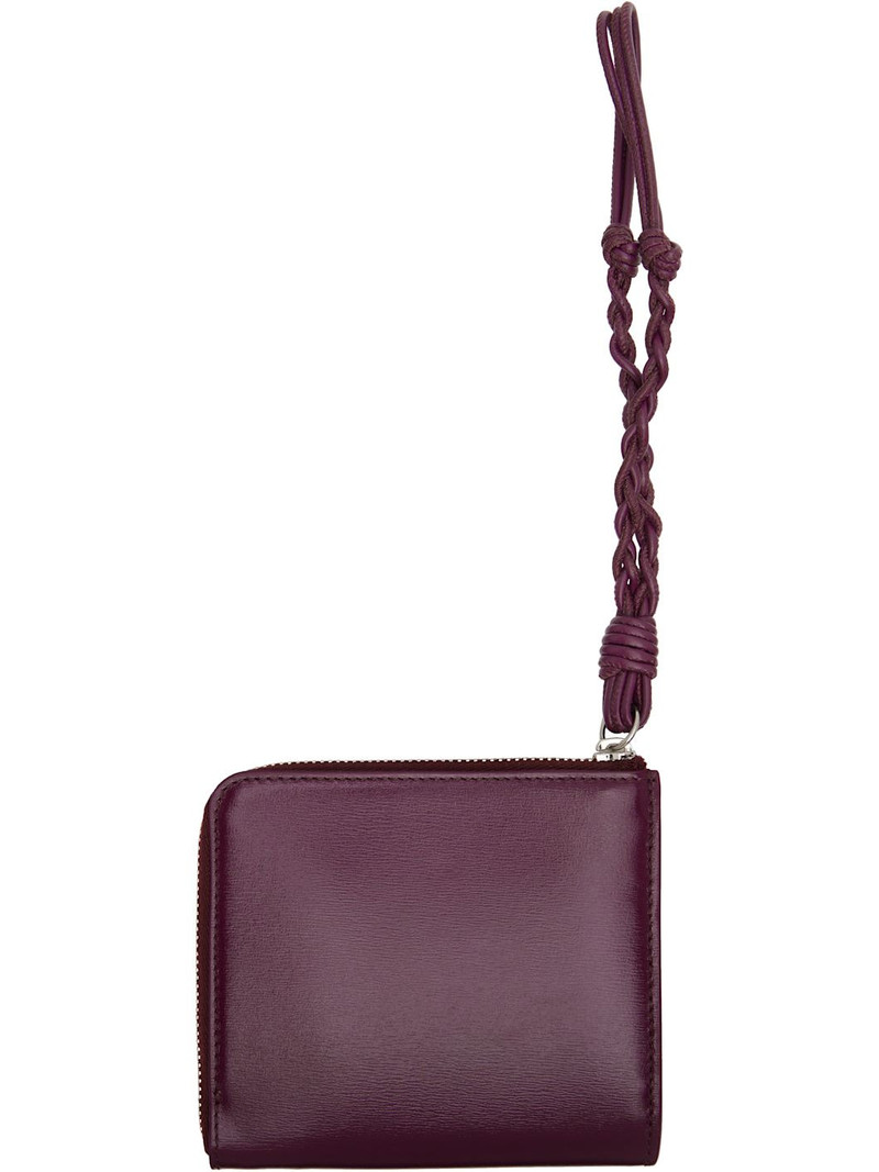Jil Sander Burgundy Tangle Wallet outlook