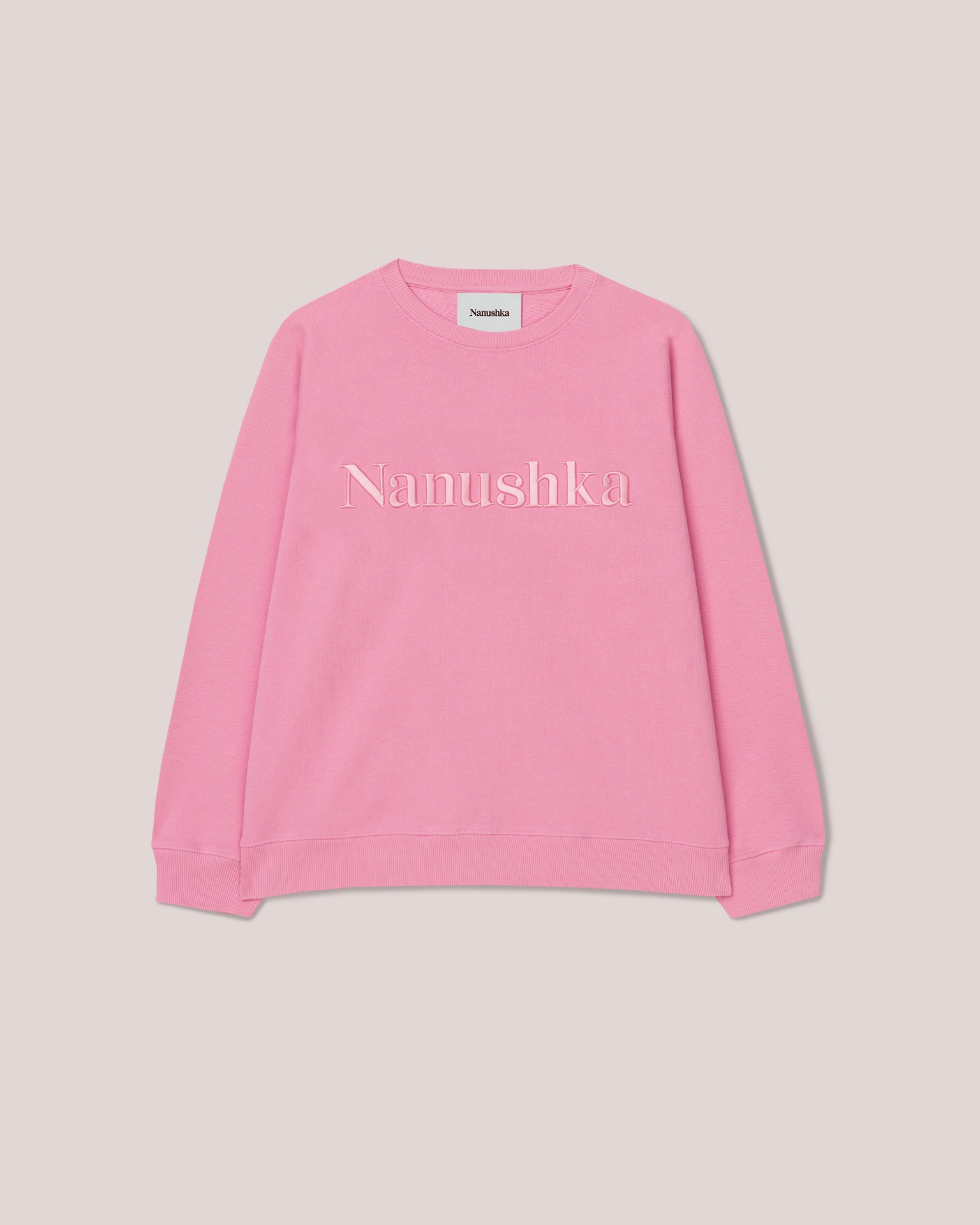 REMY - Organic cotton logo sweatshirt - Pink - 1