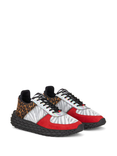 Giuseppe Zanotti animal panel sneakers outlook