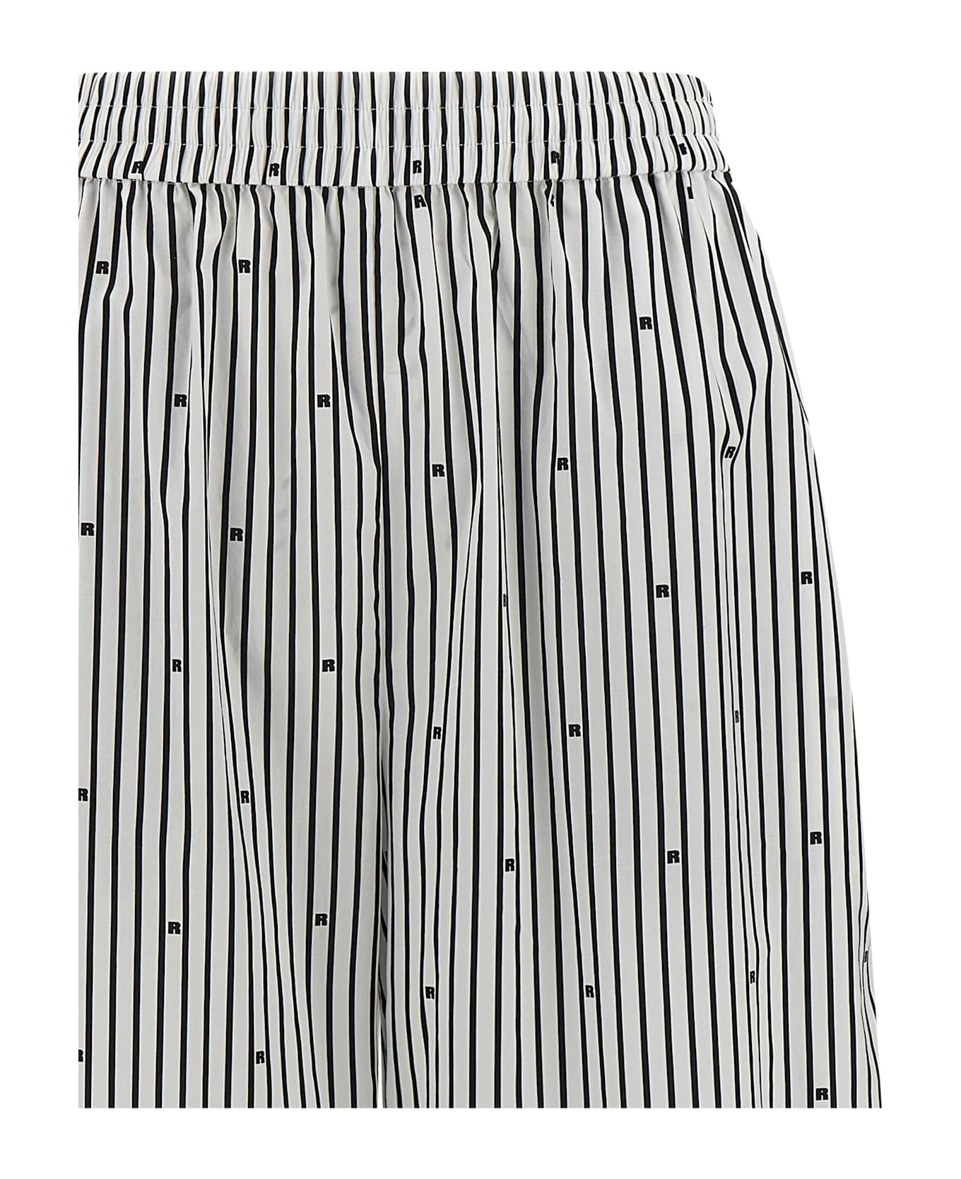 'poplin Tapered Striped' Pants - 3