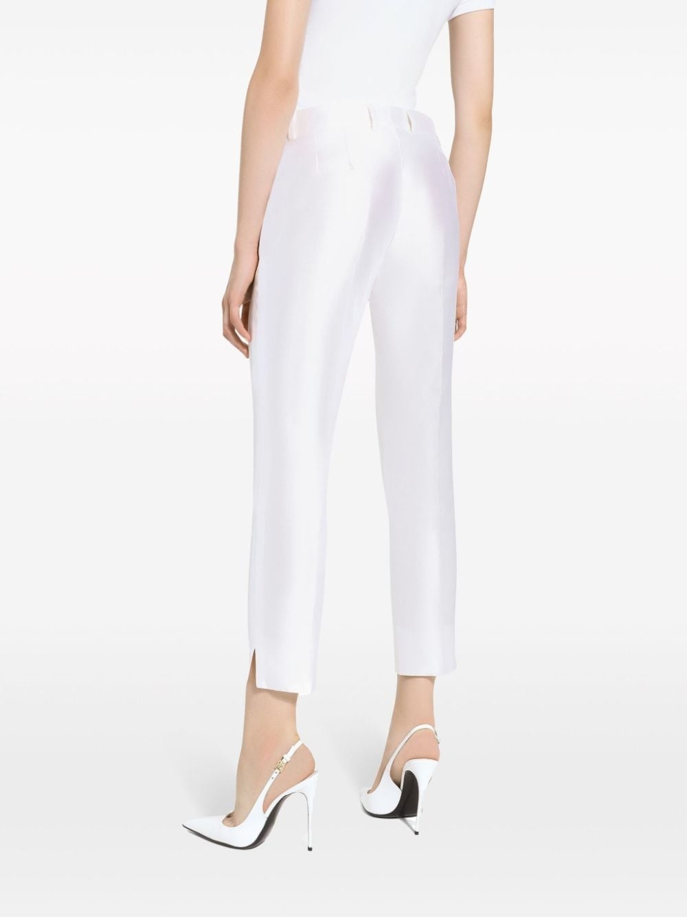 silk tailored trousers - 4