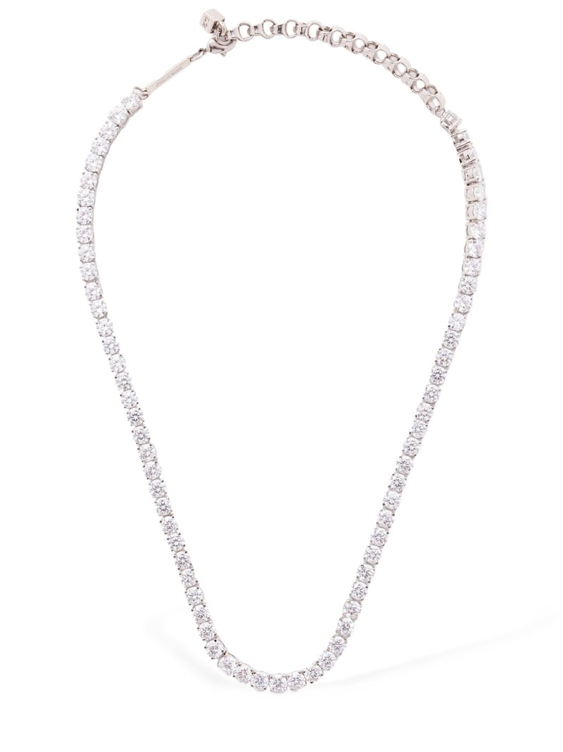 D2 crystal tennis collar necklace - 1