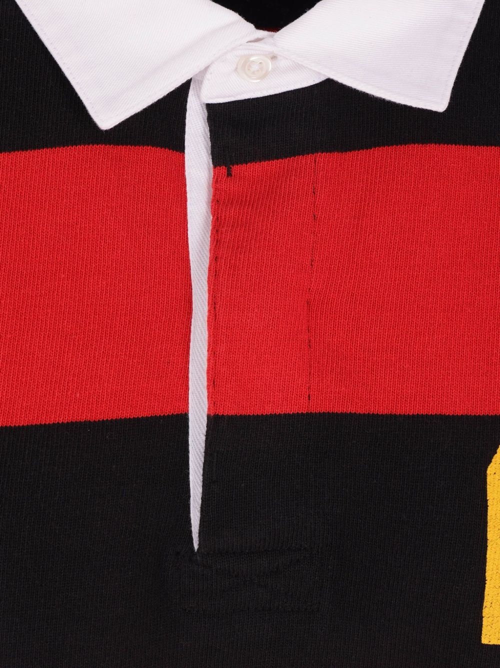 striped long-sleeve polo shirt - 4
