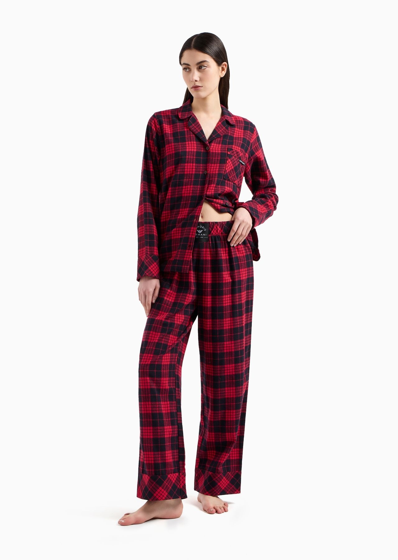 Holidays tartan flannel pyjamas - 2