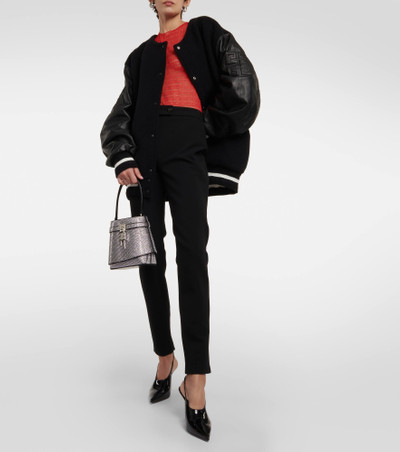 Givenchy Oversized wool-blend varsity jacket outlook