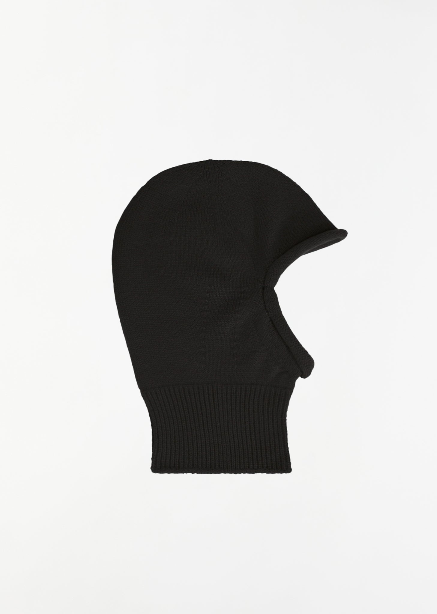 Chunky Wool Balaclava — Black - 1