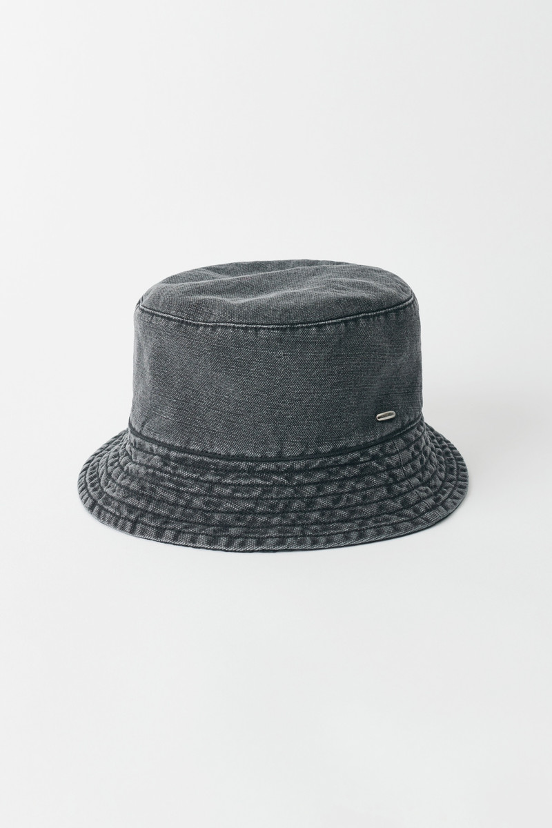 Bucket Hat Black Enzyme Canvas 1