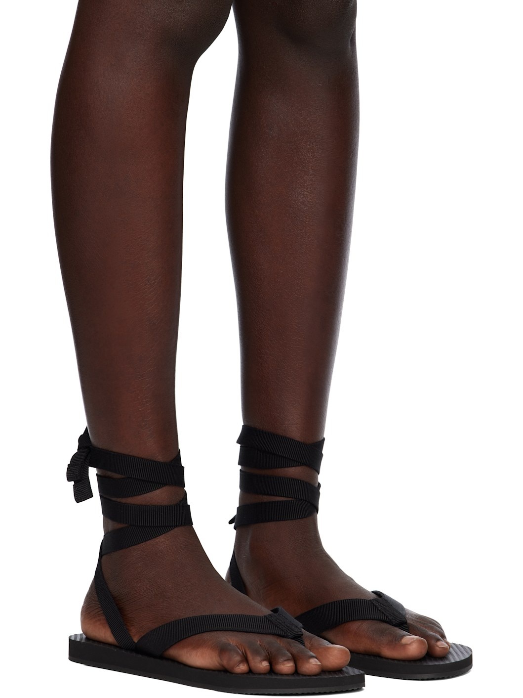 Black Dune Knot Sandals - 4