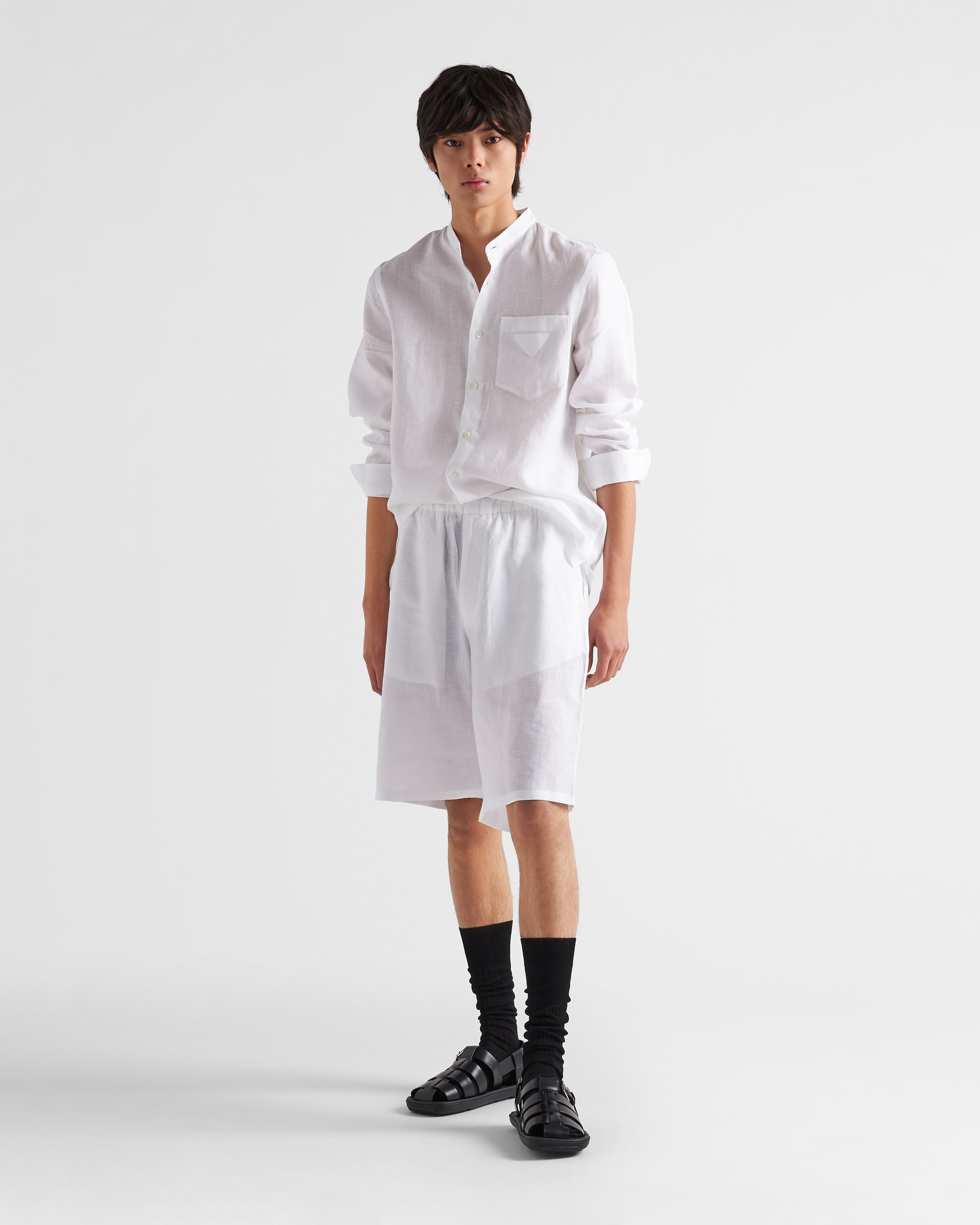 Linen Bermuda shorts - 2