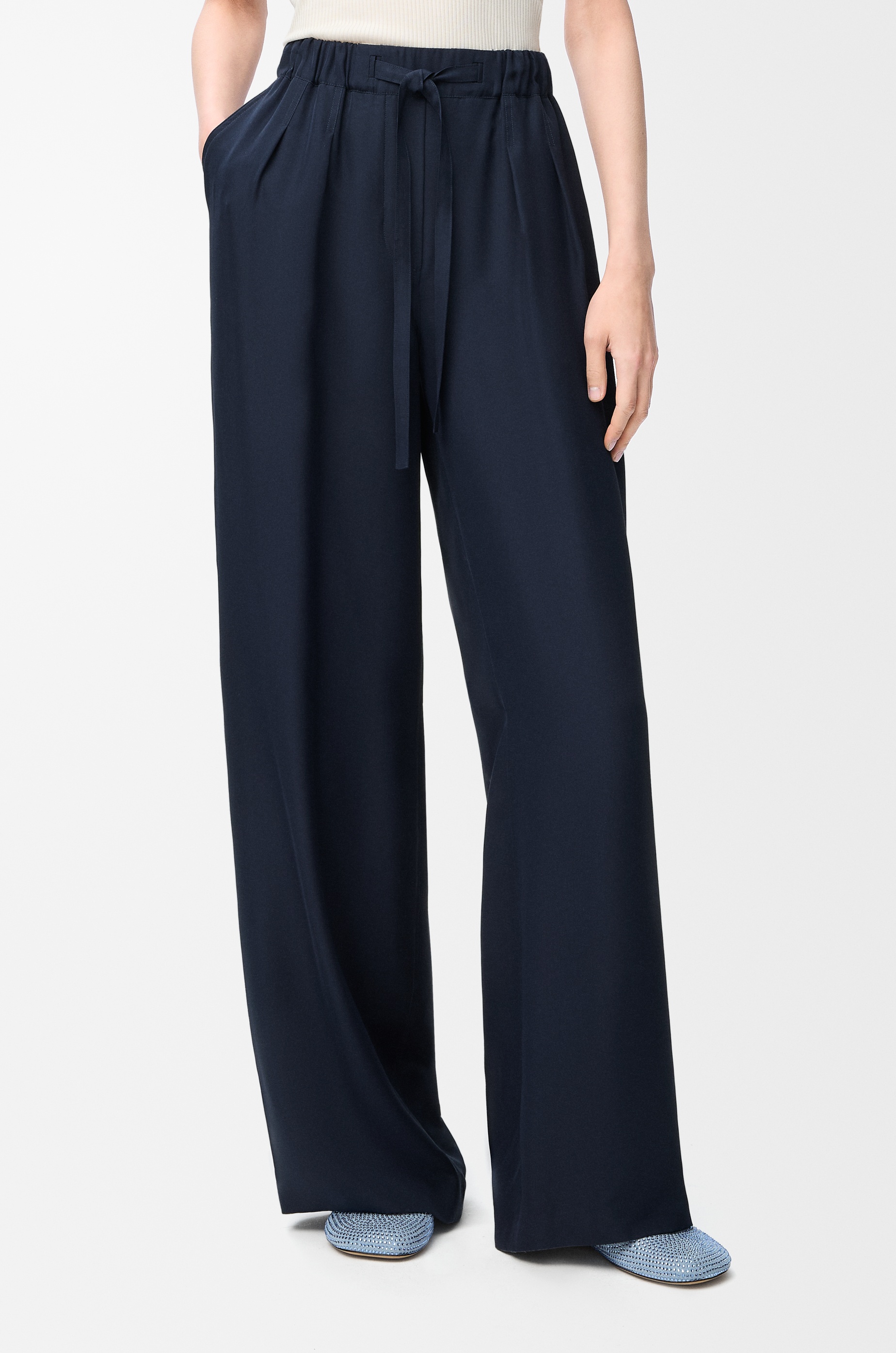 Pyjama trousers in silk - 3