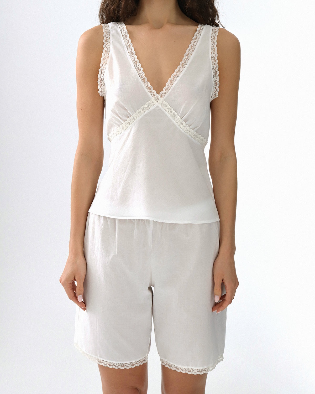 The Bermuda Short: Cotton Voile White - 5