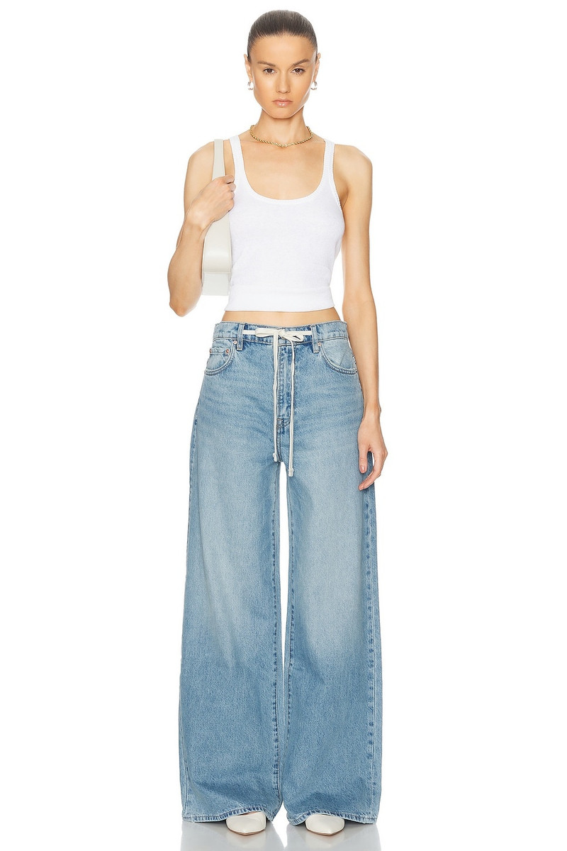 GRLFRND x Maggie MacDonald Lucia Drawstring Baggy Wide Leg outlook