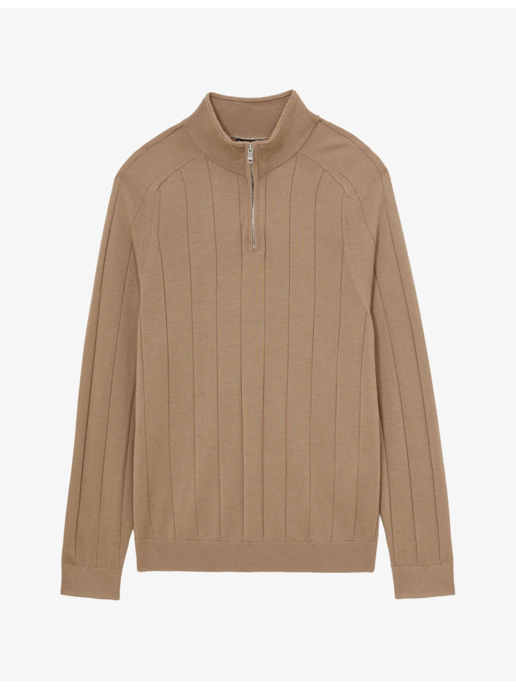 Findlay Half-Zip Wide-Rib Merino Wool Jumper - 1