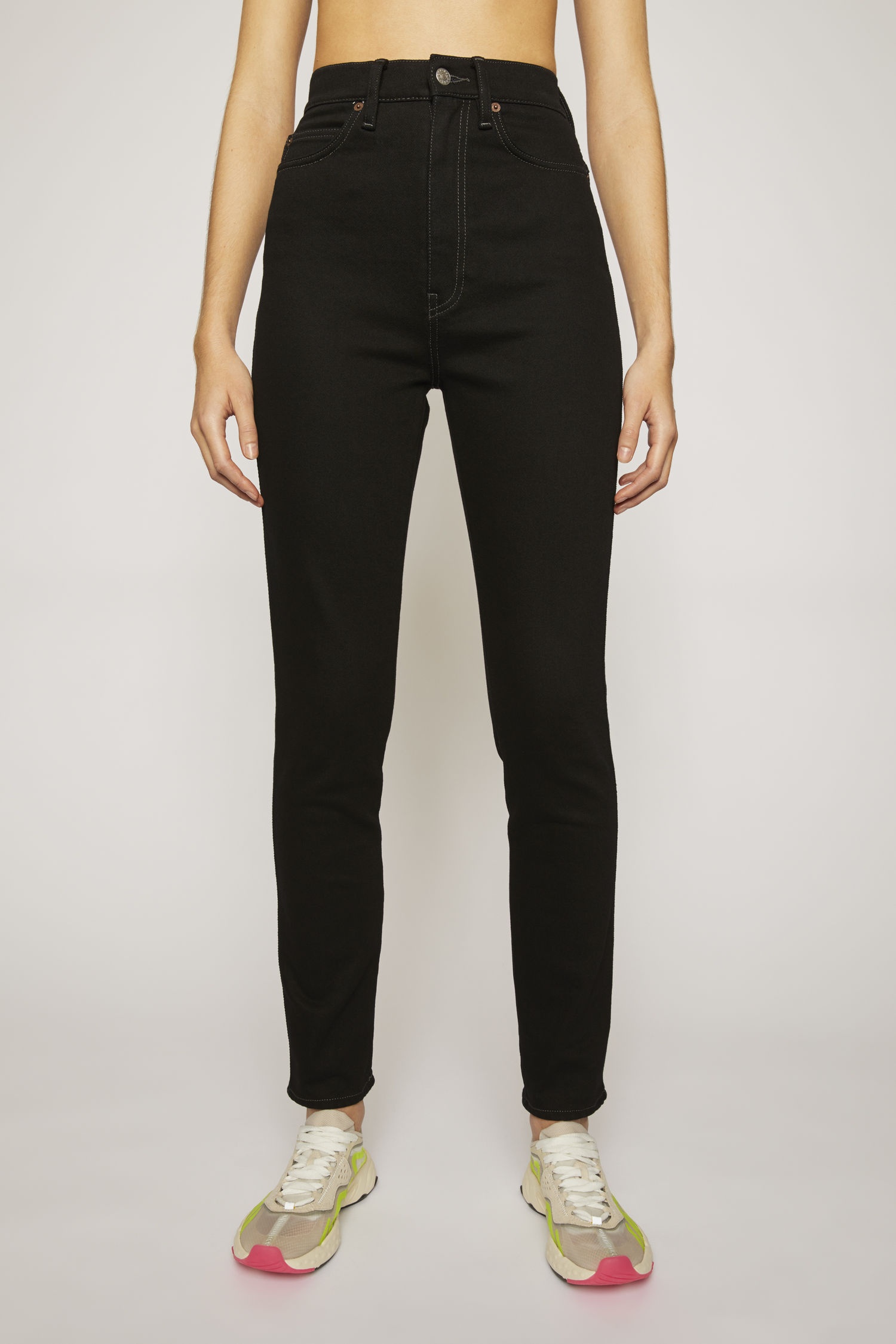 Super high-rise skinny jeans black - 2