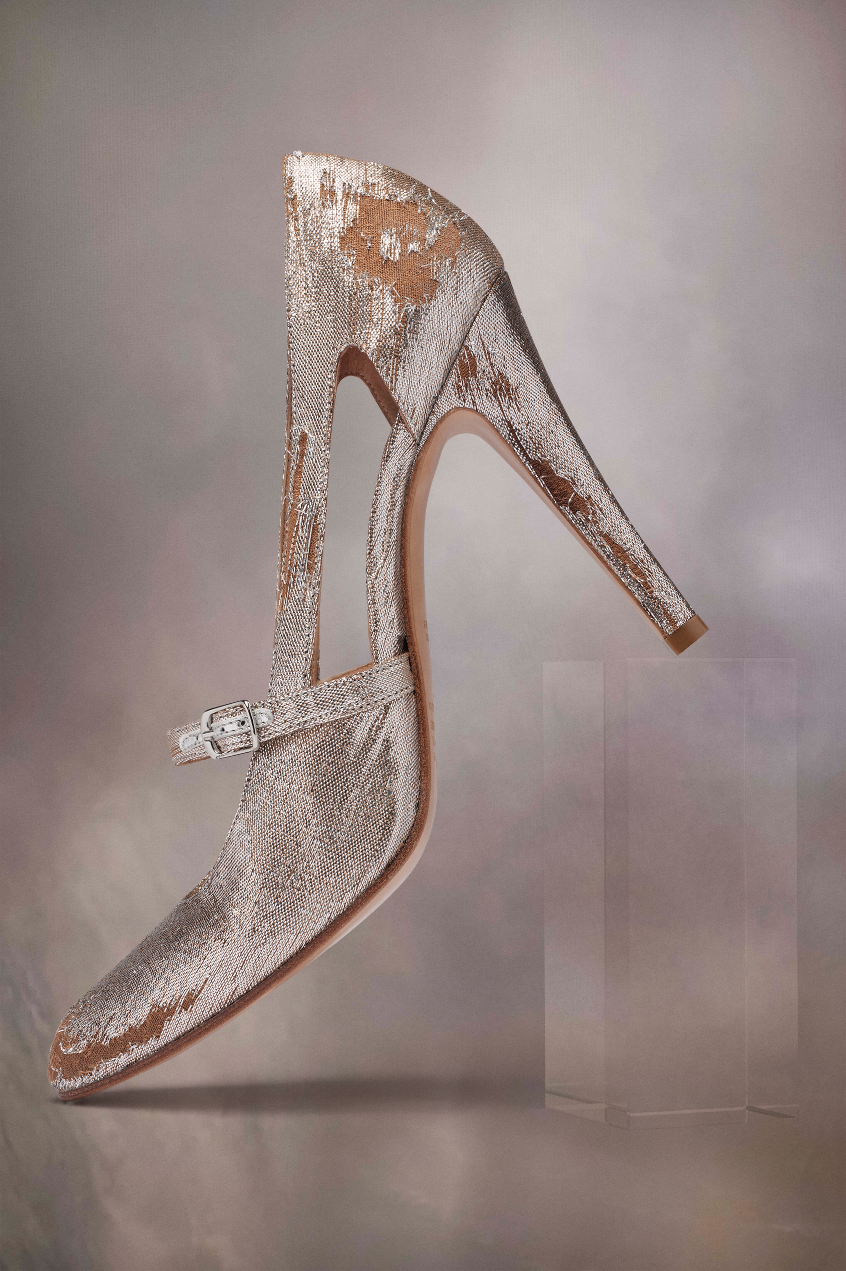 Bleach lurex Mary-Jane pumps - 2