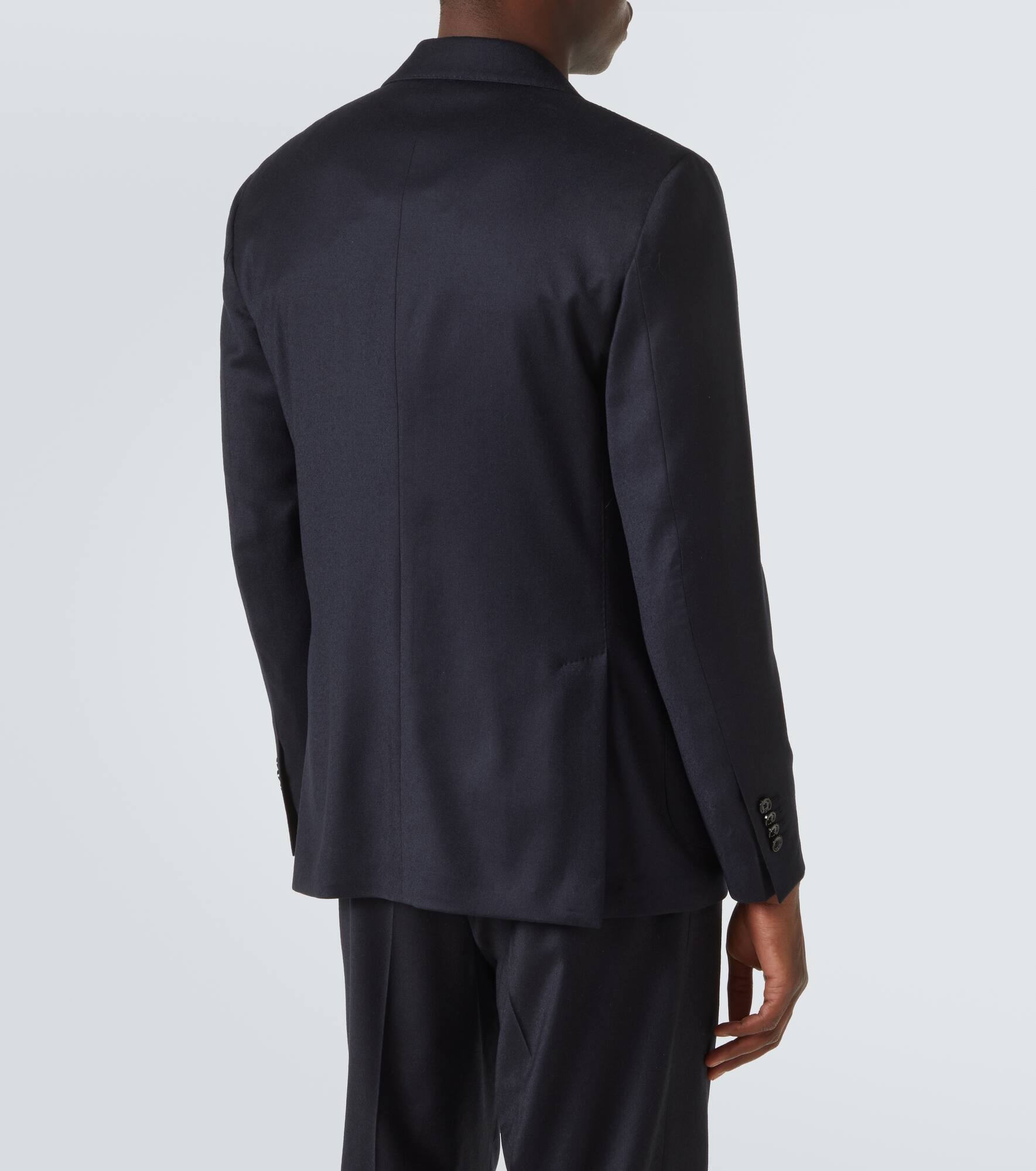 Wool and cashmere blazer - 4