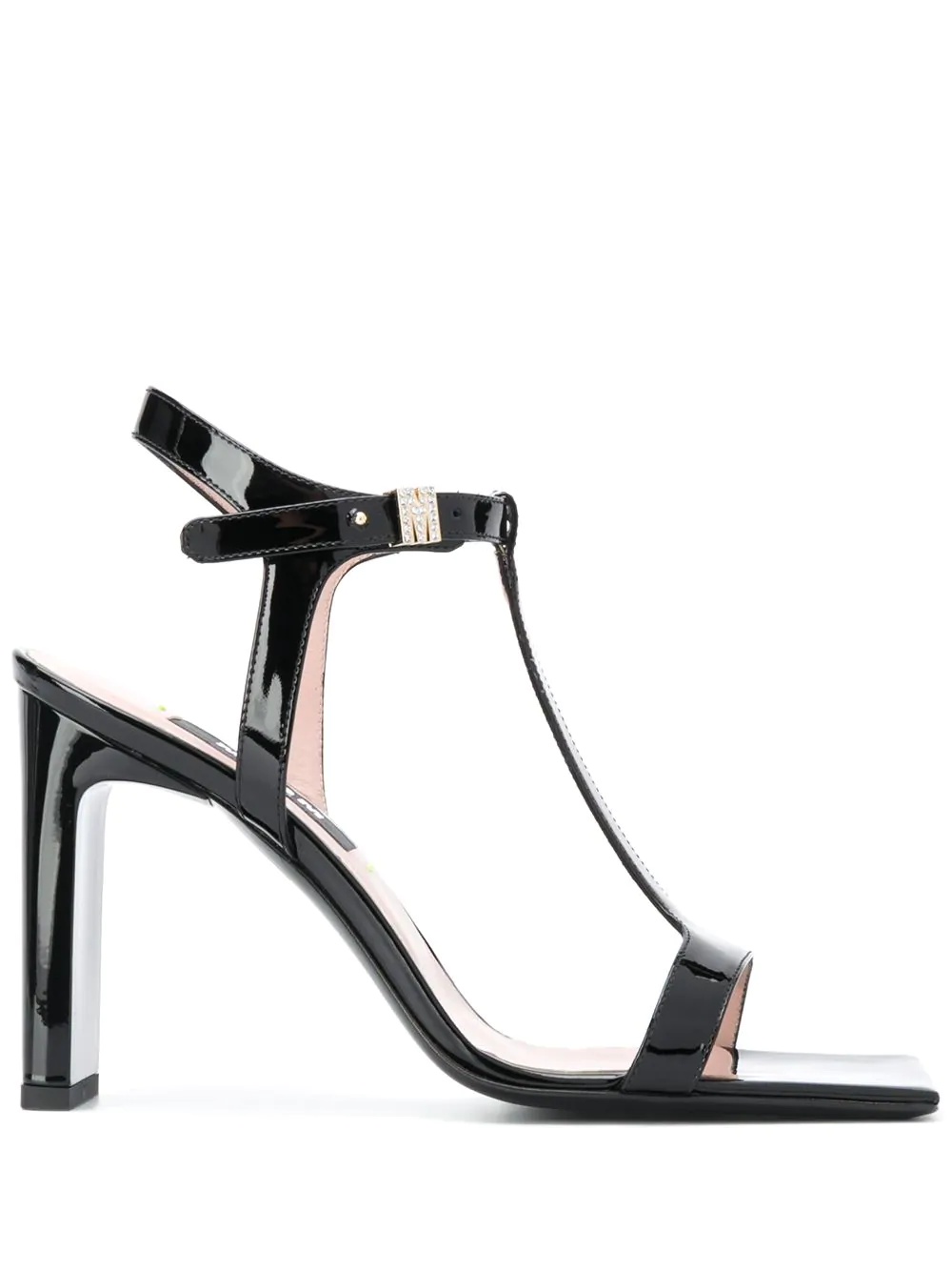 T-bar strappy sandals - 1