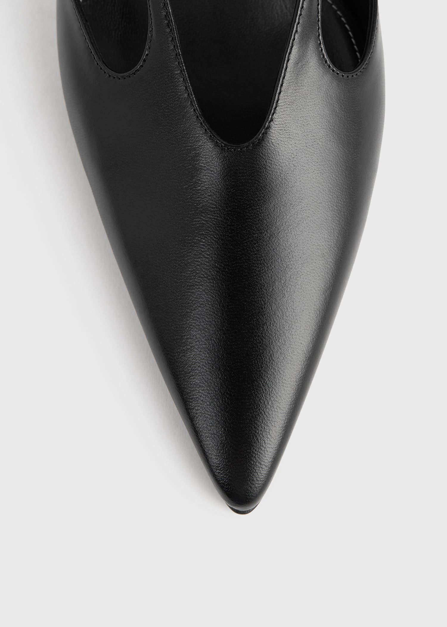 Leather stiletto pumps black - 6
