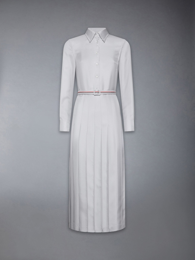 Silk Twill Belted Dress 7