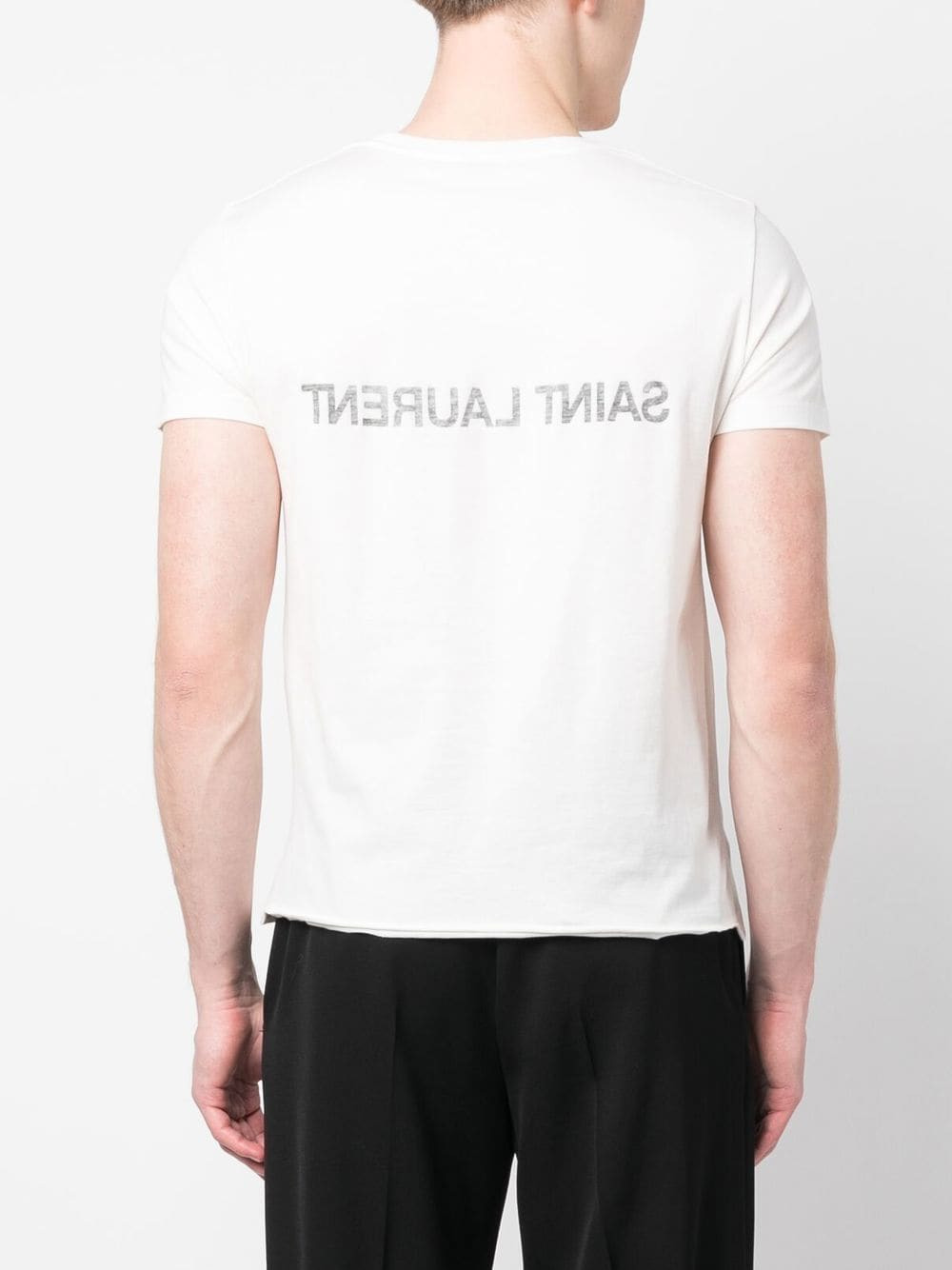 Saint Laurent Reverse Logo T-shirt - 4