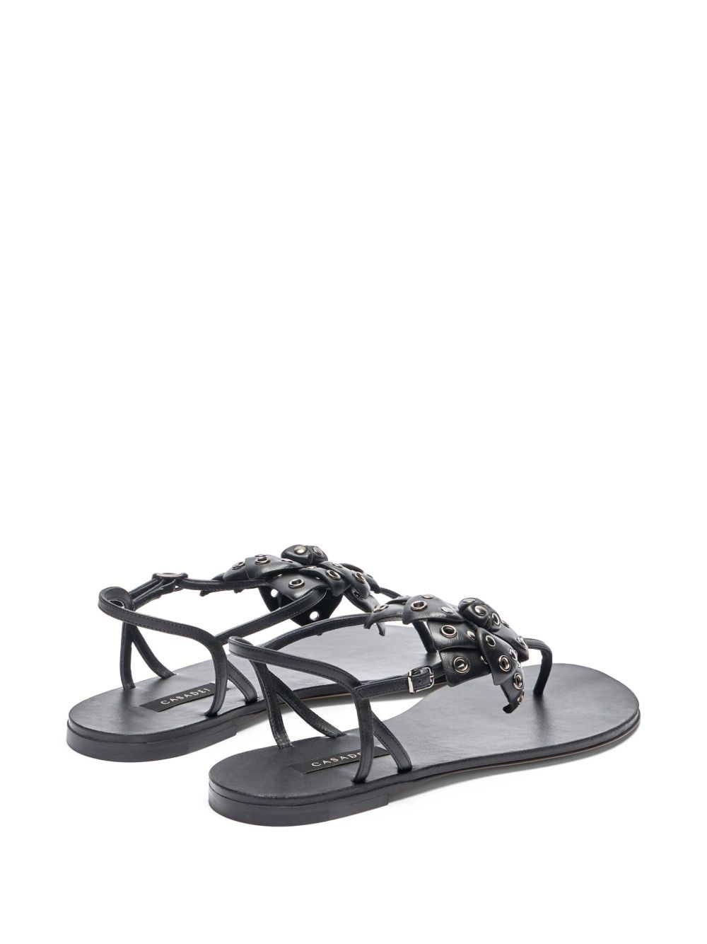 stud-embellished flat sandals - 3