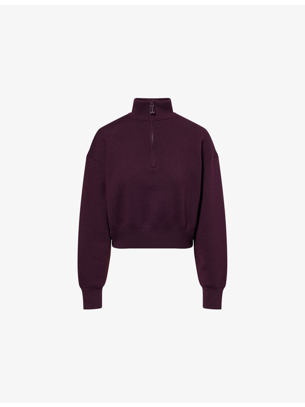 Boxy-Fit High-Neck Wool-Blend Jumper - 1