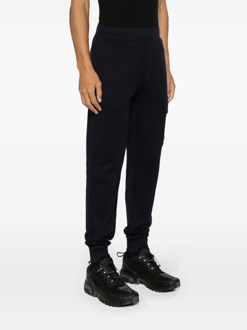 Lens-detailed cotton track pants - 3