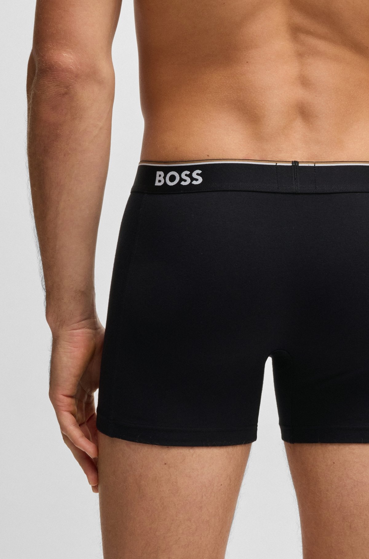 THREE-PACK OF STRETCH COTTON BOXER BRIEFS - 5