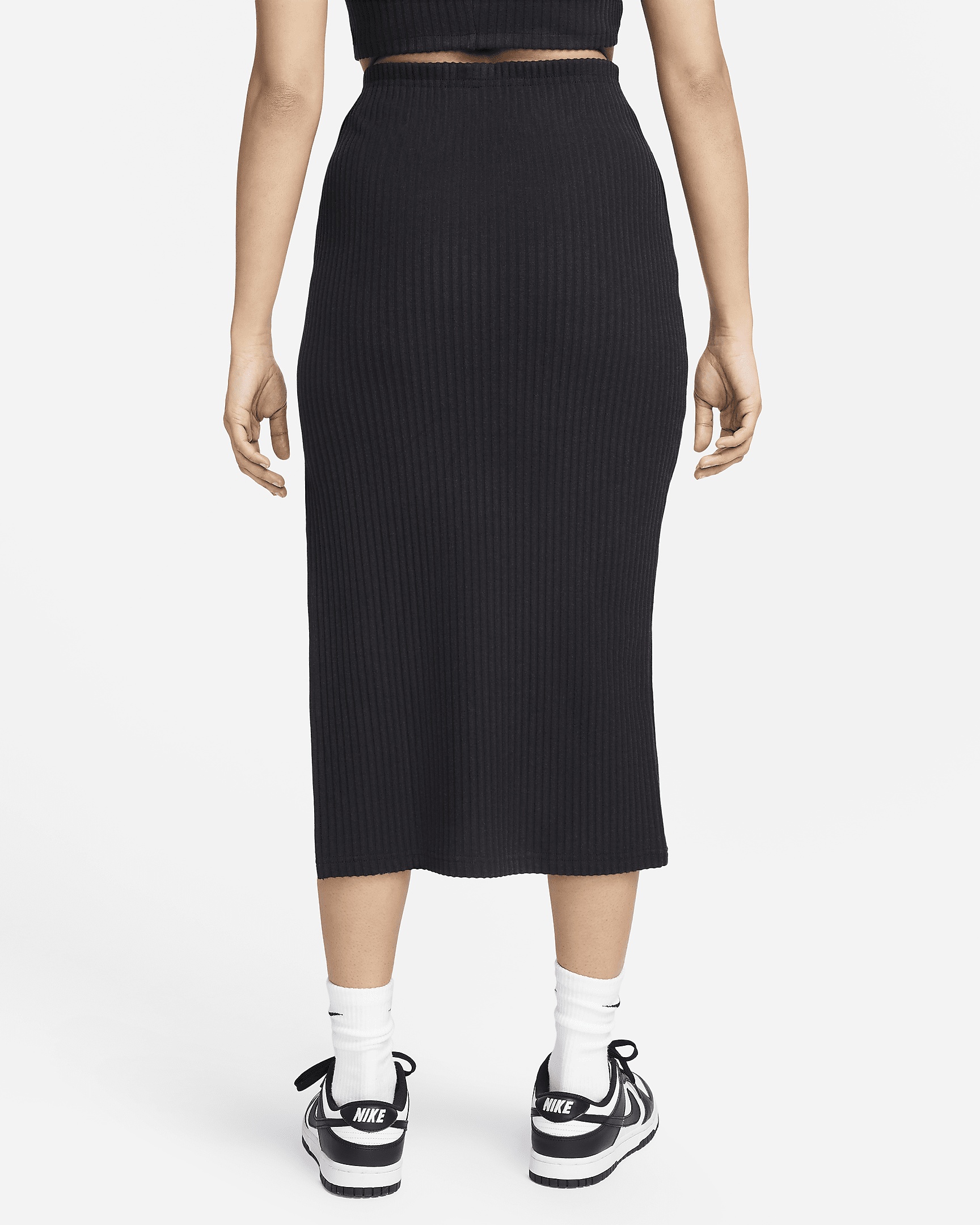 Women's Nike Sportswear Chill Knit Slim Ribbed Midi Skirt - 2