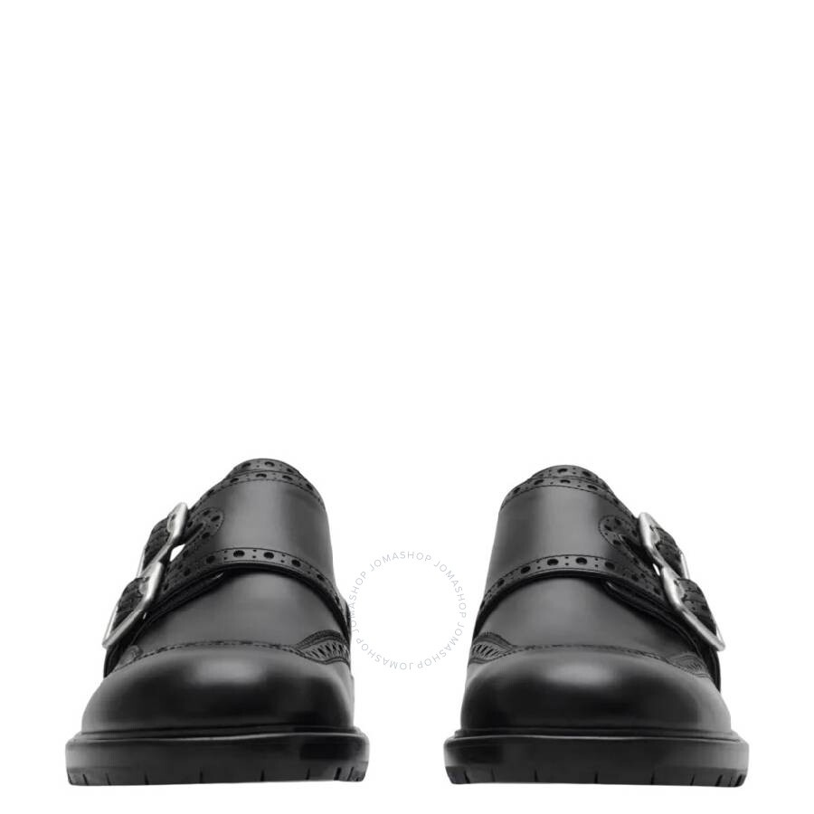 Burberry Signature B Buckle Monk Shoes - 3