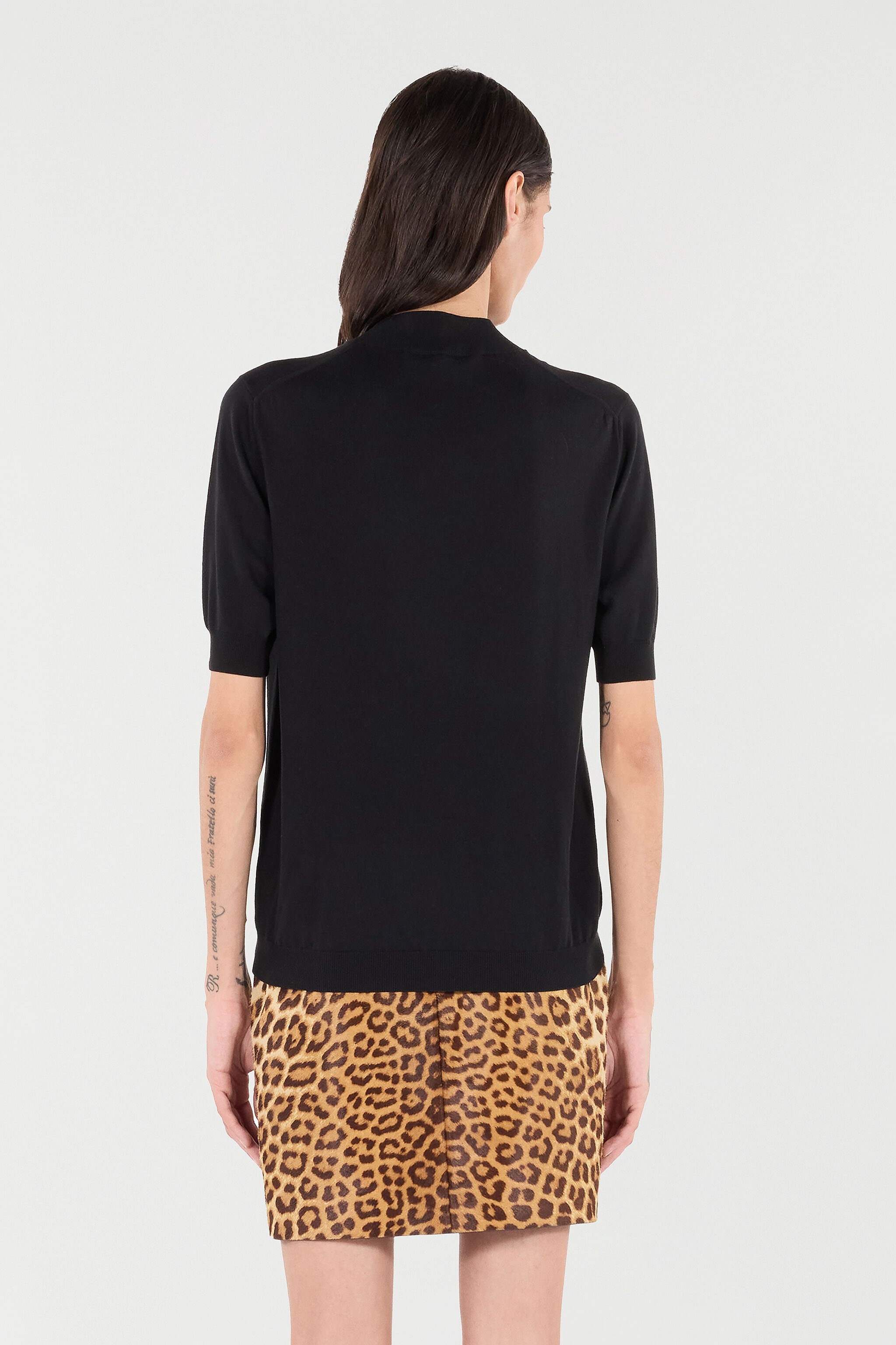 Knit Top In Cashmere, Silk, And Cotton - 4