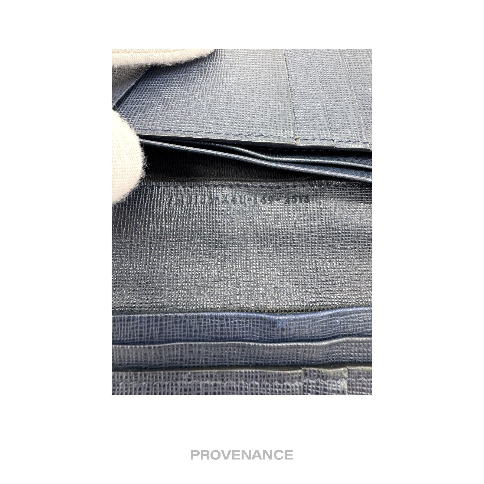 Fendi Long Wallet - Midnight Blue FF Zucca - 8