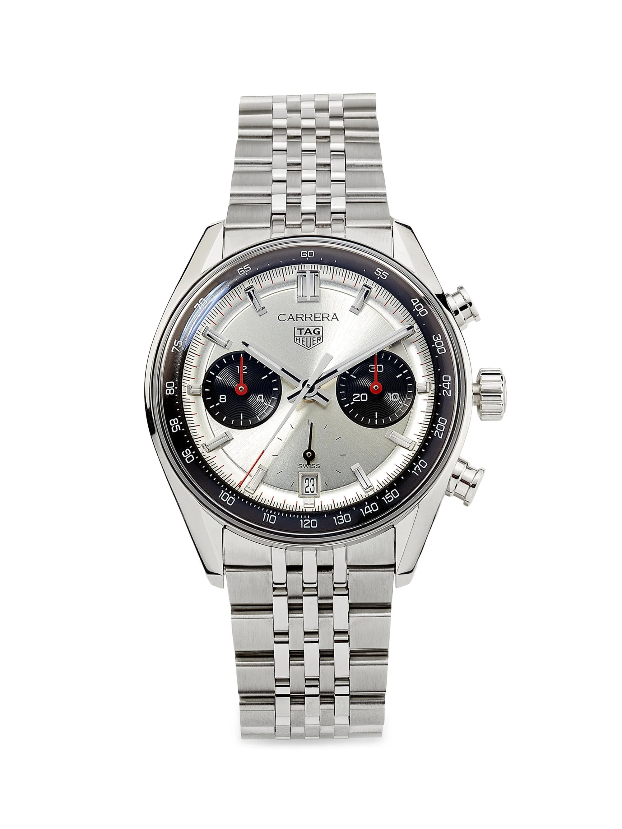 Men's Carrera Stainless Steel Chronograph Watch/39MM - Stainless Steel - 1