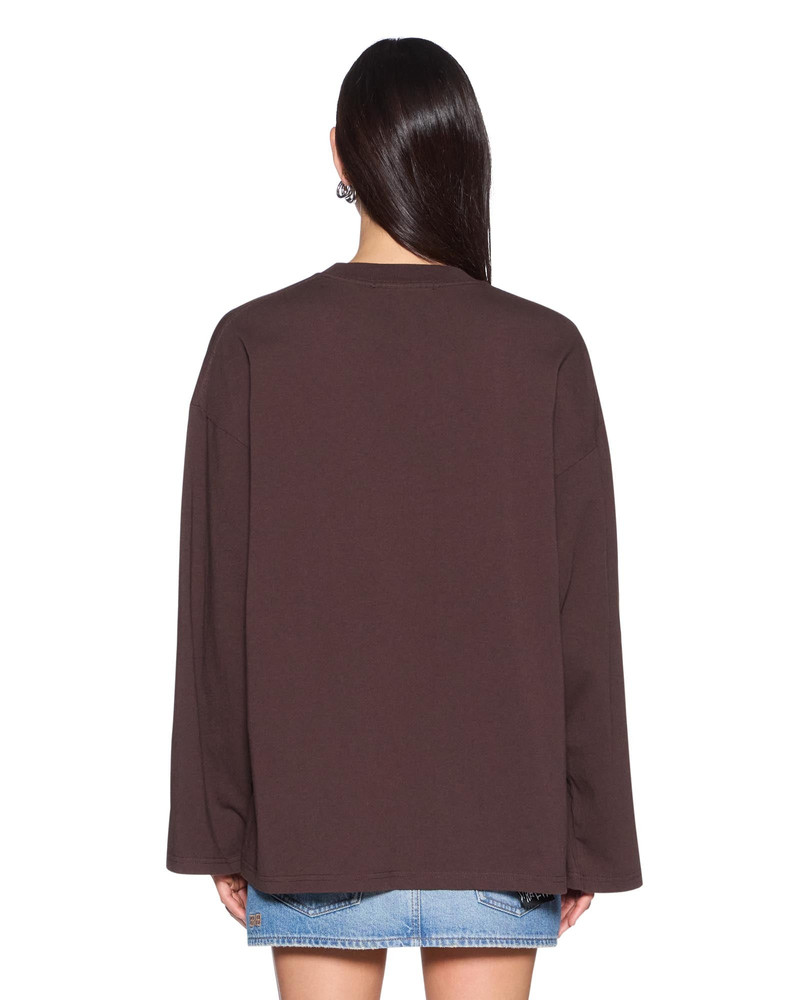 KSUBI RANCH ALTAR BOYFRIEND LS TEE CHOC 3