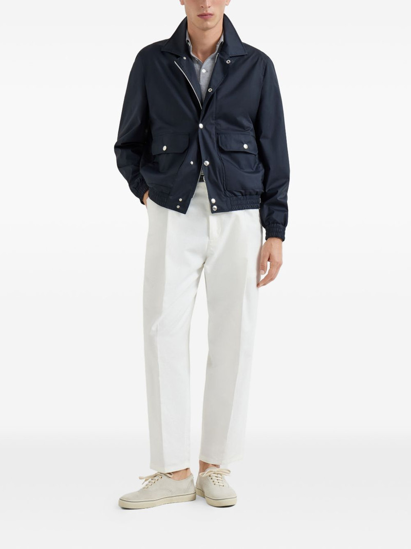 Brunello Cucinelli long-sleeve button-fastening polo shirt outlook