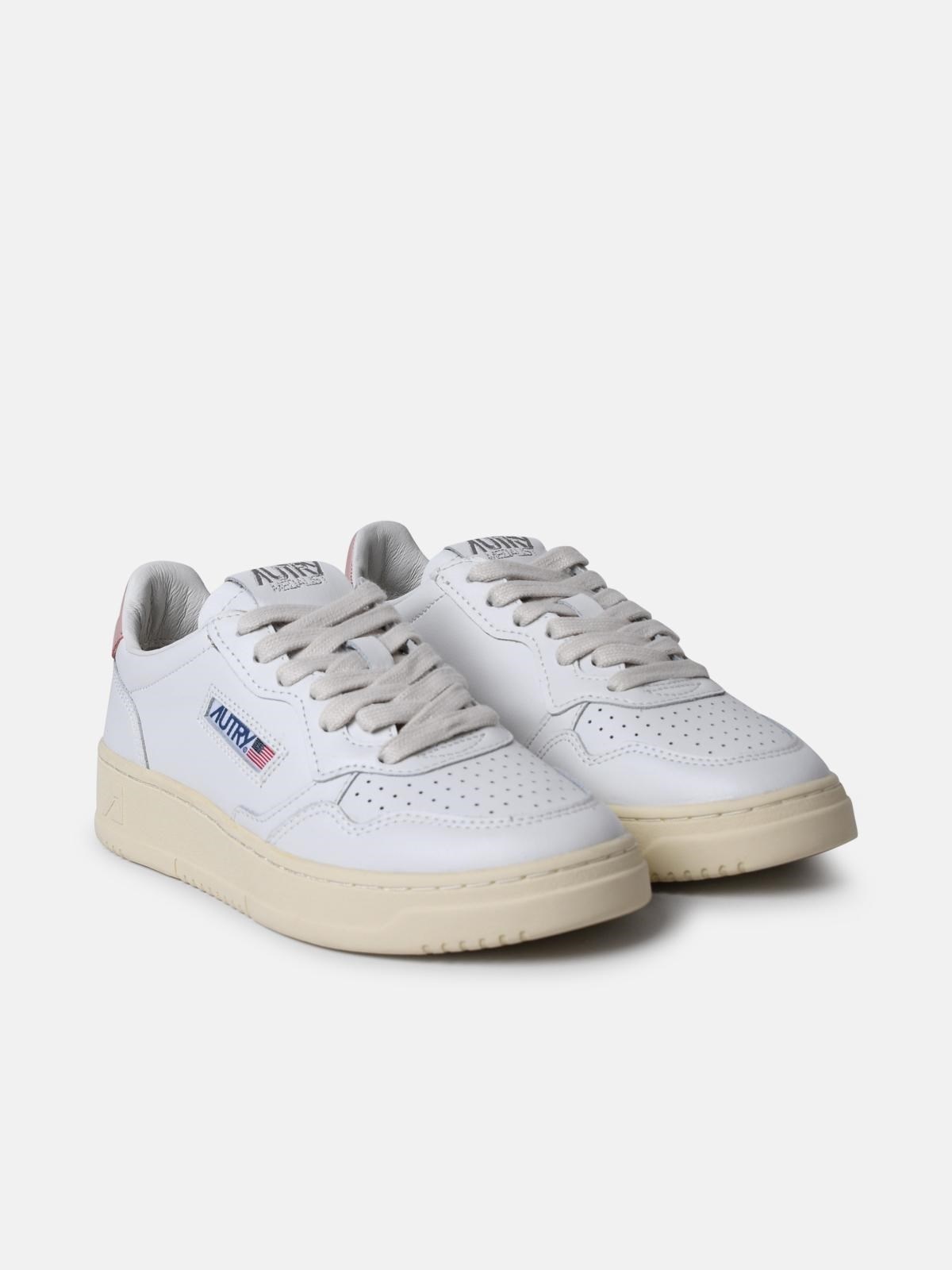 'MEDALIST' WHITE LEATHER SNEAKERS - 2