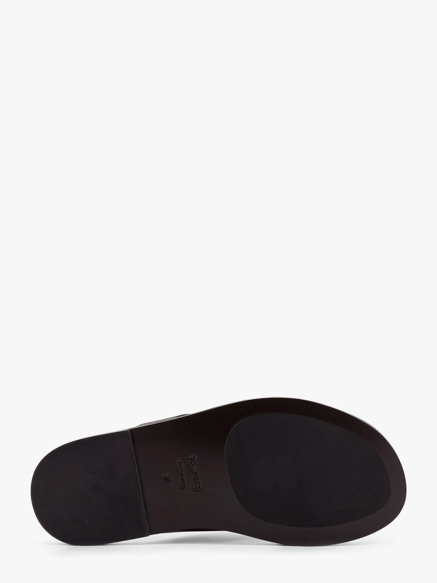 Tom Ford Men Leather Sandals With Perforated Logo Detail - 4