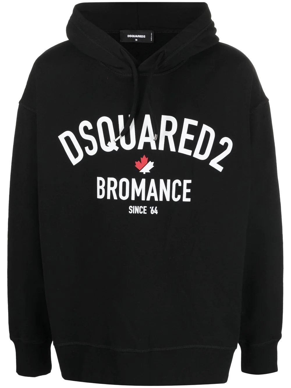 Bromance-print logo hoodie - 1