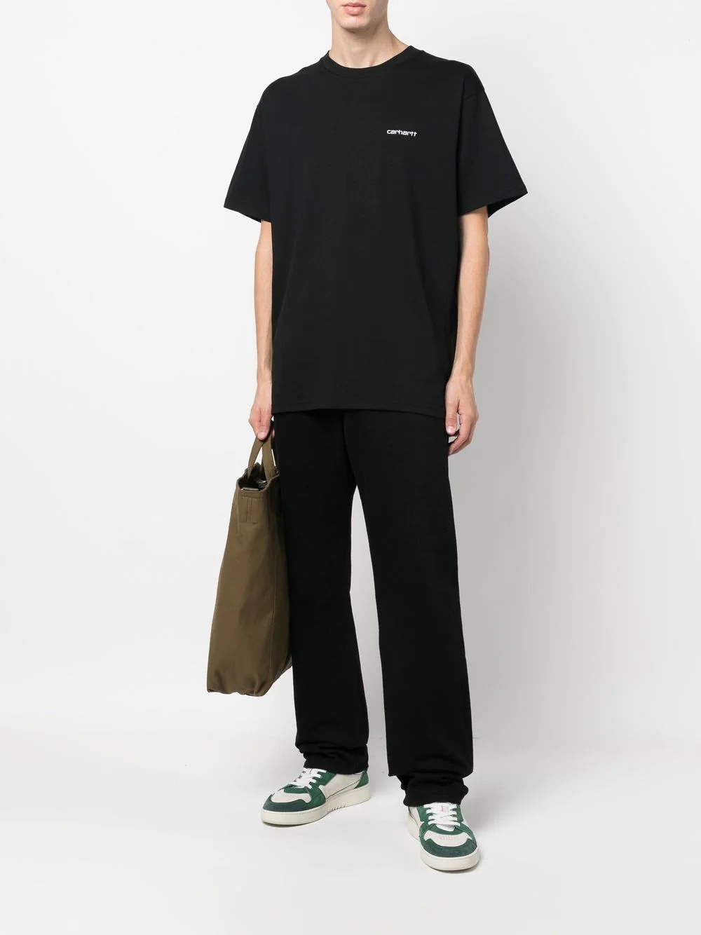 embroidered-logo detail T-shirt - 2