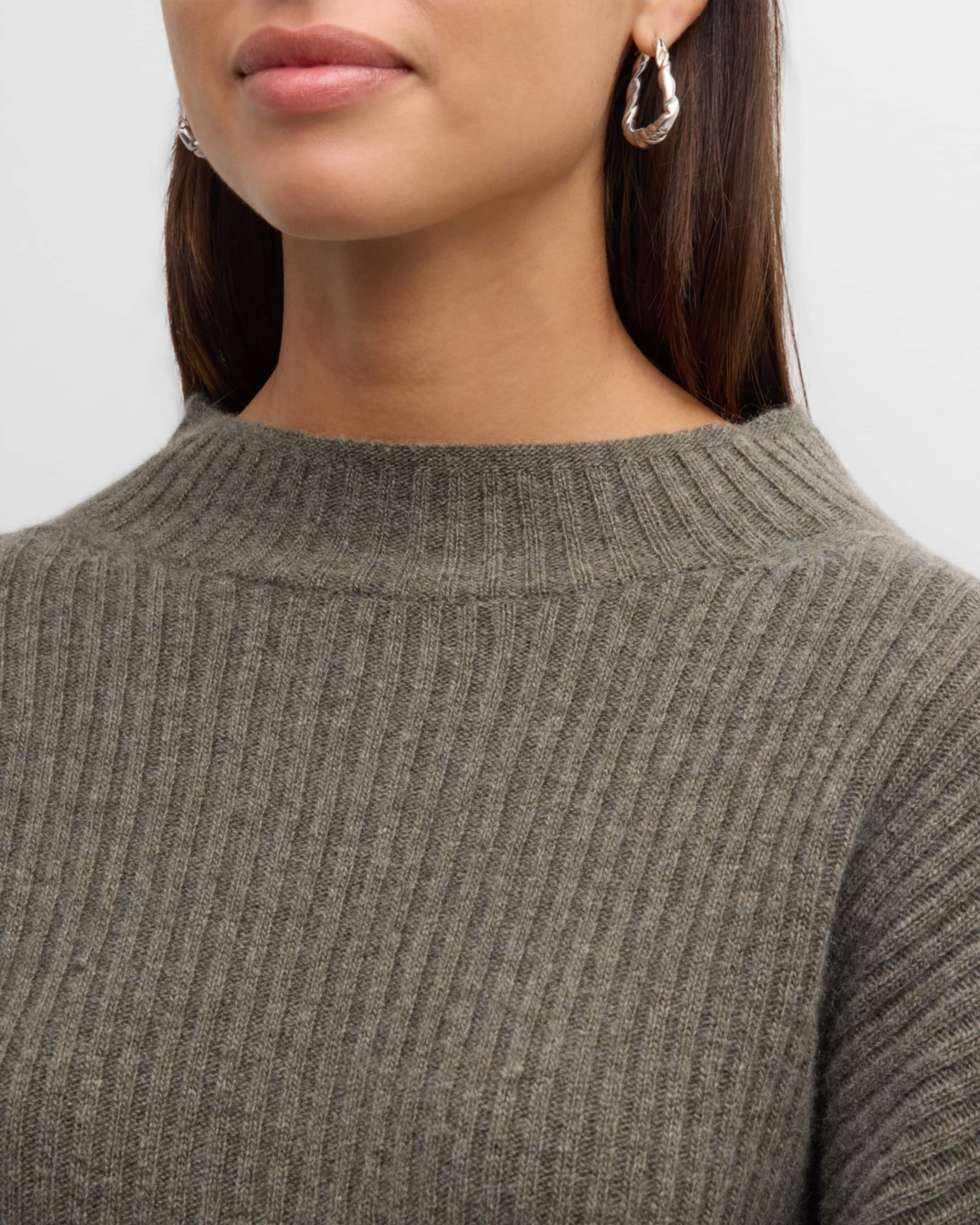 Idesia Mock-Neck Long-Sleeve Ribbed Sweater - 6