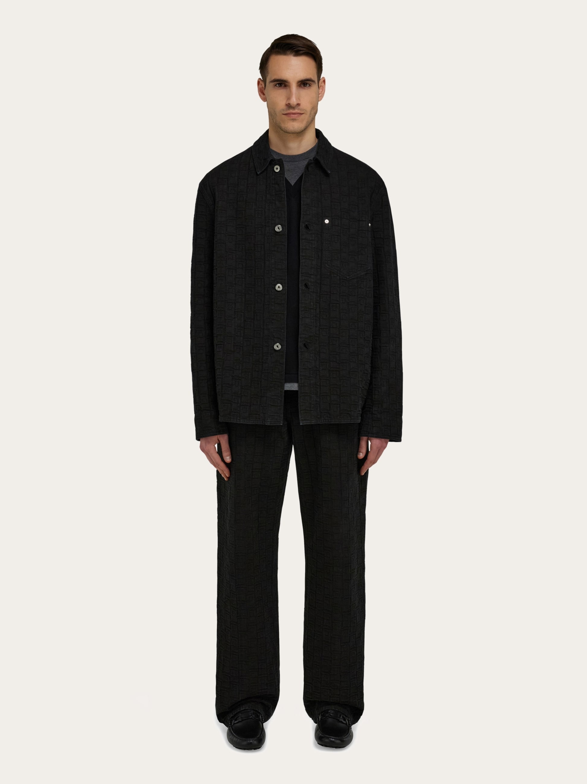 Ferragamo Monogram five pocket trousers - 7