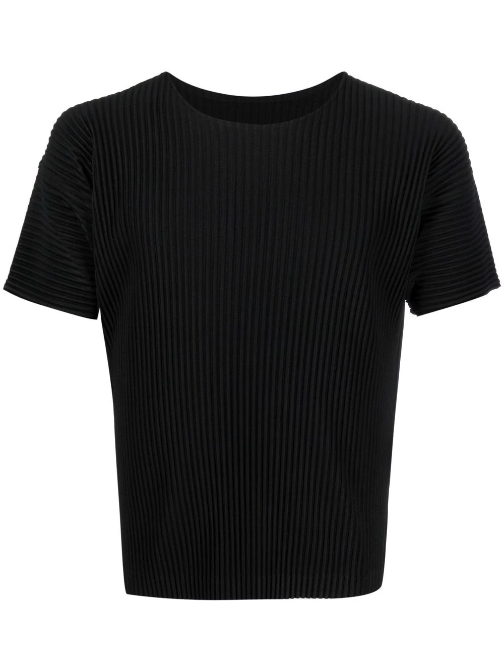 full-pleat crewneck T-shirt - 1