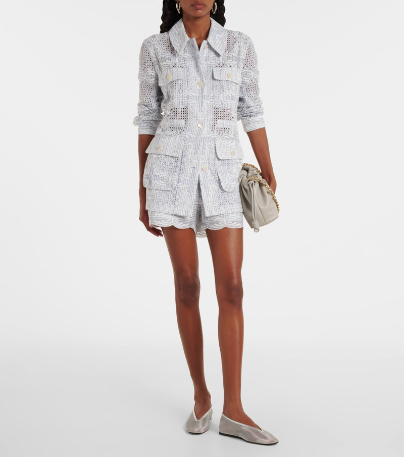VERONICA BEARD Allen high-rise cotton shorts outlook