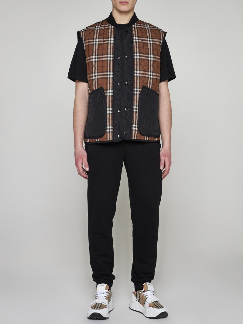 Burberry Weaverton check nylon vest outlook