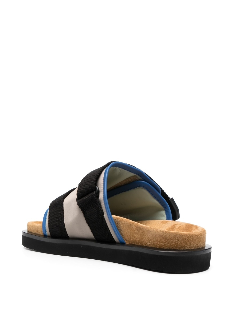 leather padded slides - 3