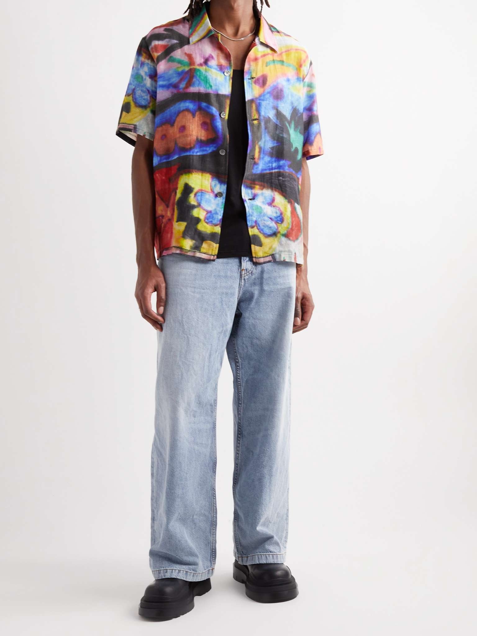 Printed Cotton and Silk-Blend Shirt - 2