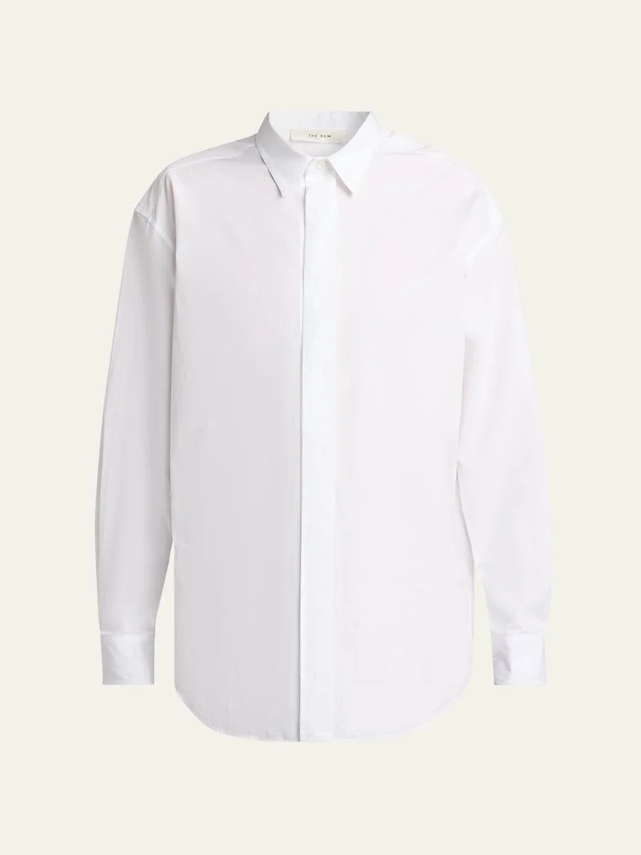 Men's Nilo Concealed-Placked Button-Down Shirt - 1