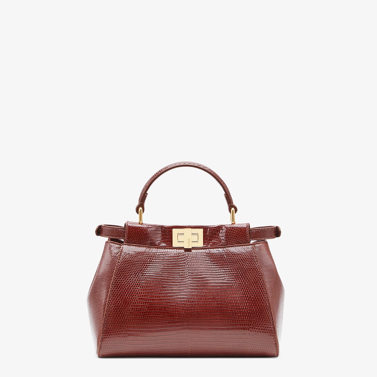 Brown lizard bag - 3