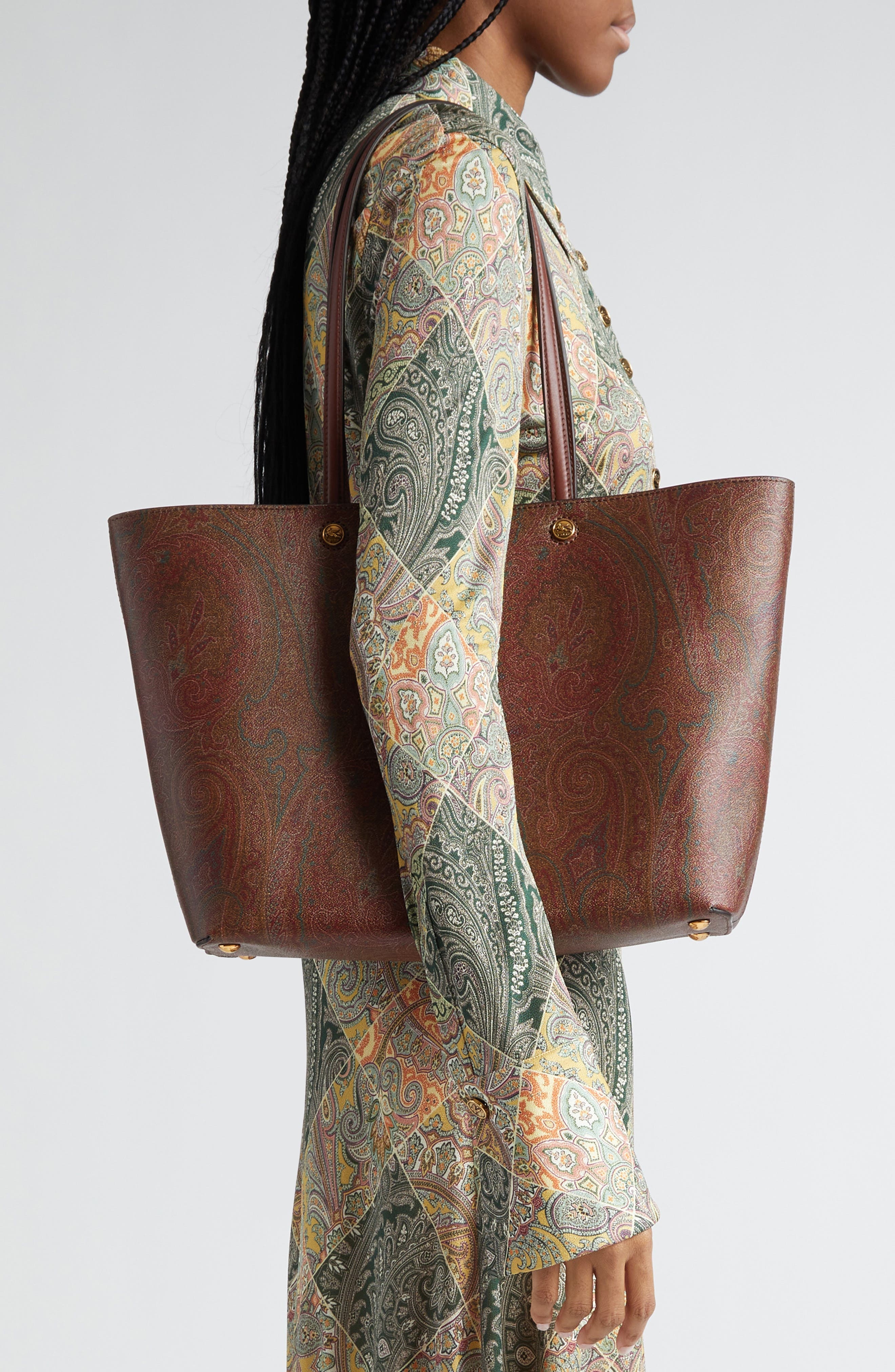 Etro Large Paisley Essential Shopper in Brown at Nordstrom - 3