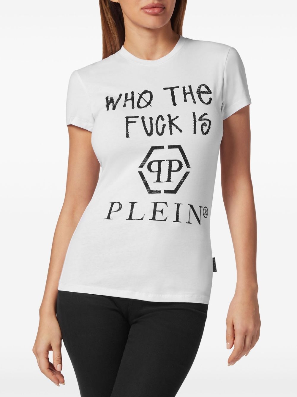 logo lettering cotton T-shirt - 2
